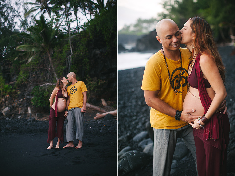 jinju and nova's maternity session with cadencia photography on the big island