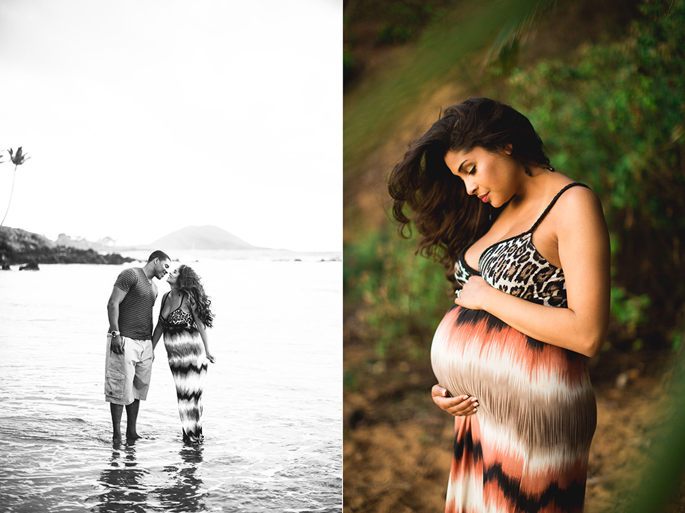 beach maternity photography Maui 