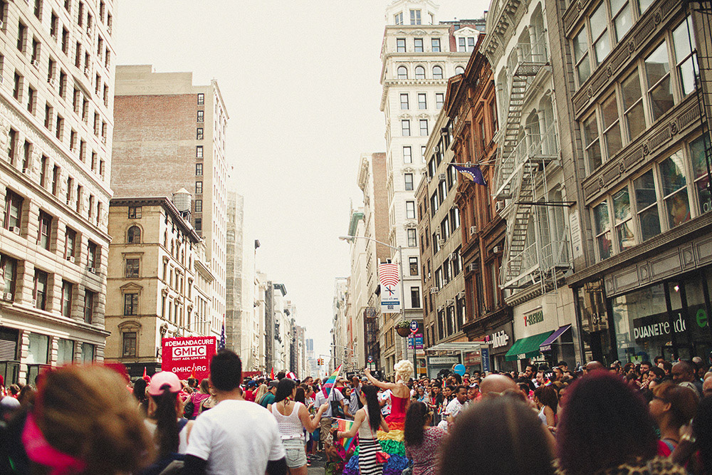 parade at NYC pride 
