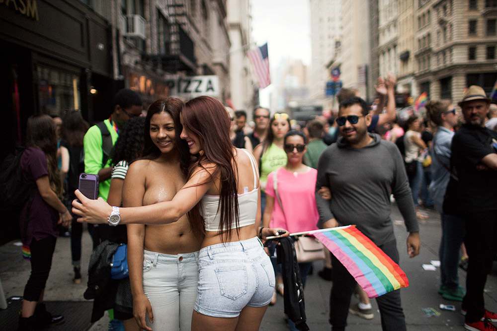 free the nipple at NYC pride