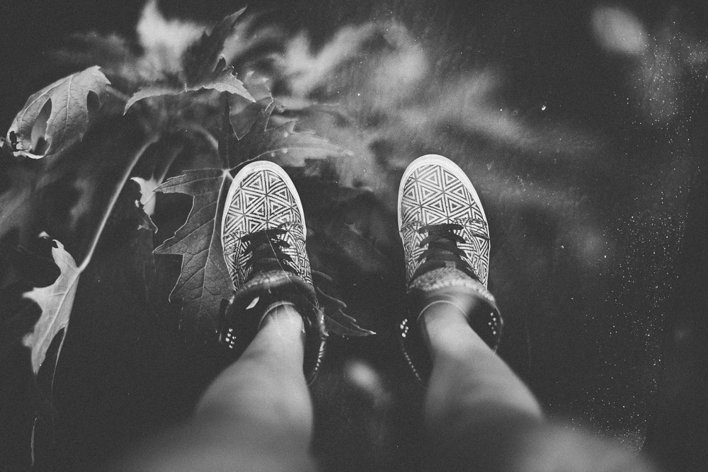 supras and leaves double exposure