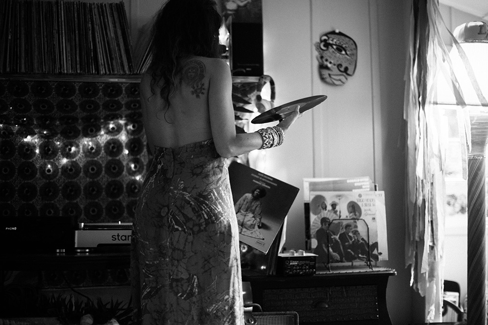 dj vinyl record player on maui 