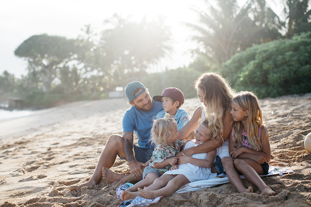 vegan family interview with chelsea jean, photos taken in paia, hawaii. 