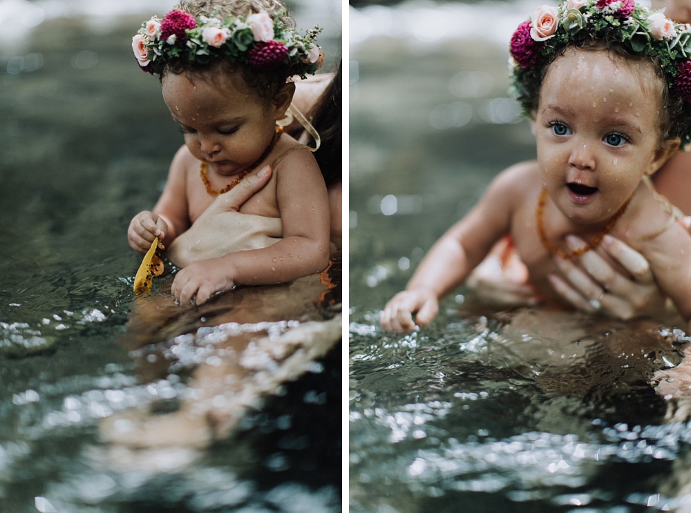 maui photographer cadencia captures families for a family portrait session in iao valley. 