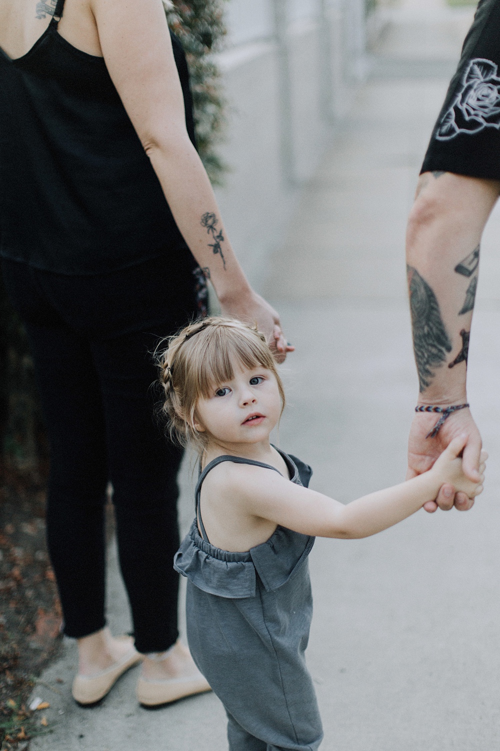 family photographer with tattoo family in los angeles. 