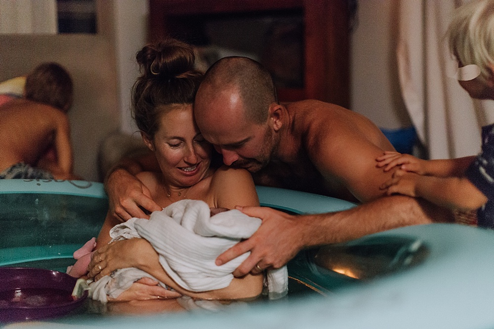 ellen fisher vegan home birth in the birthing tub 