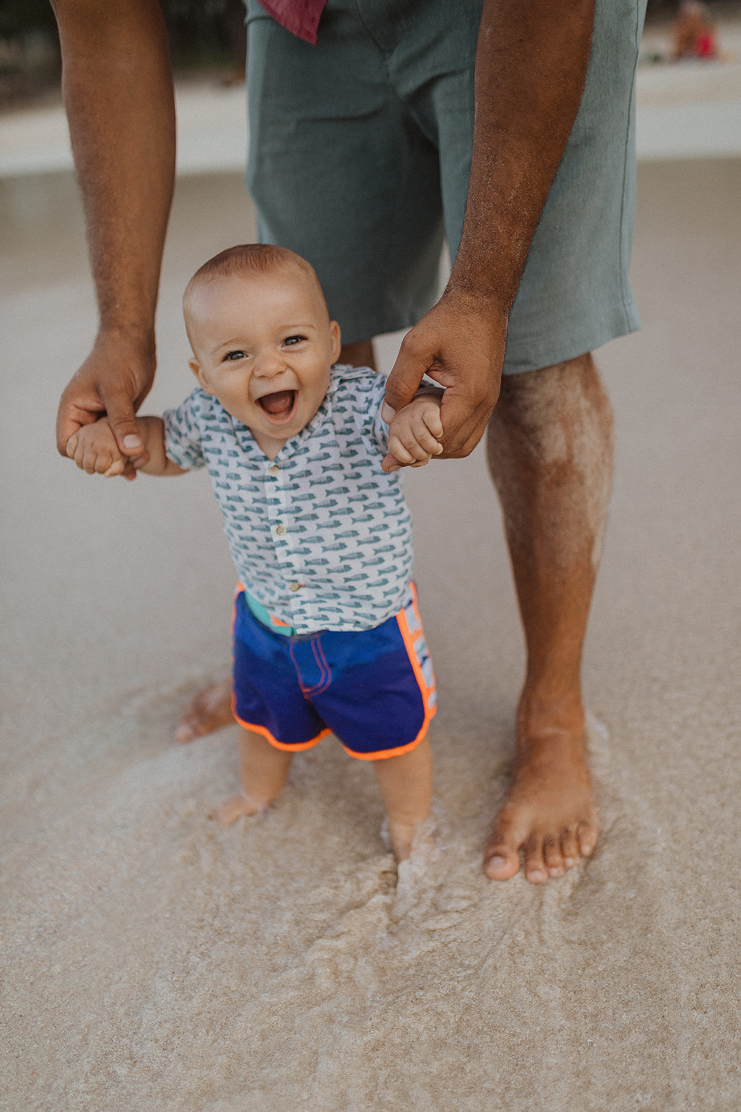 father and son during their kailua beach family photography session 