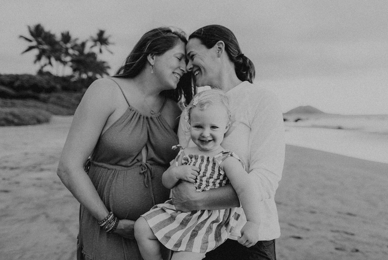 same sex family photos in maui, hawaii