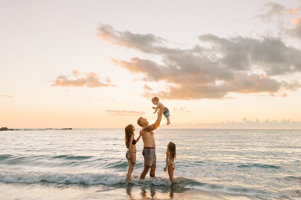 best beach for mauna kea family photos