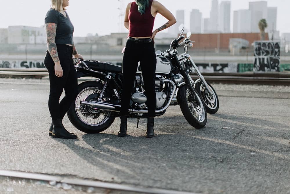 women who ride | an interview with jasmine + danielle | female motorcyclists in los angeles