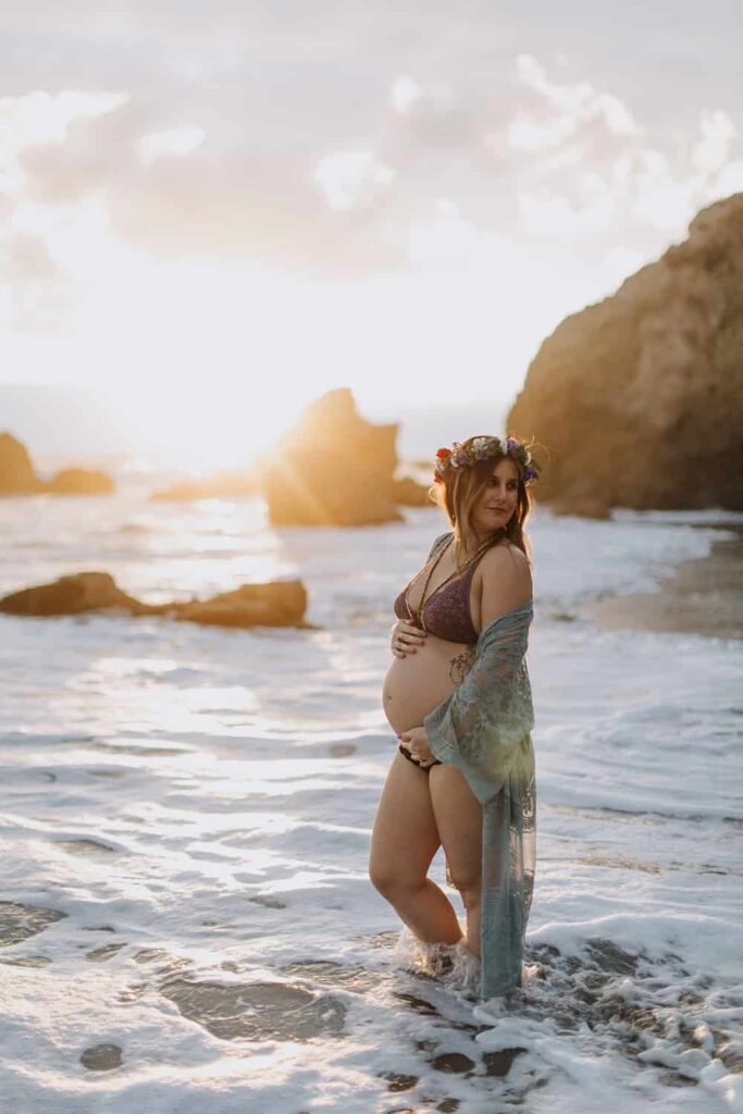 El Matador Beach Sunset Maternity Photos | LA Maternity Photographer