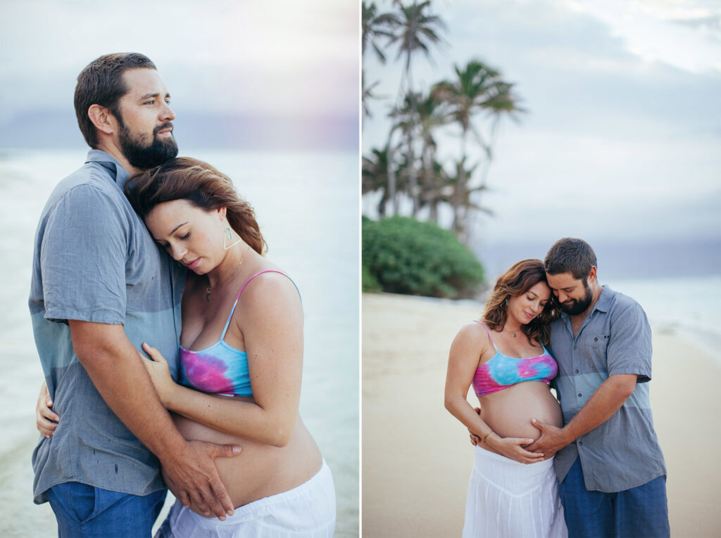 gorgeous maternity photography in paia, hawaii. 