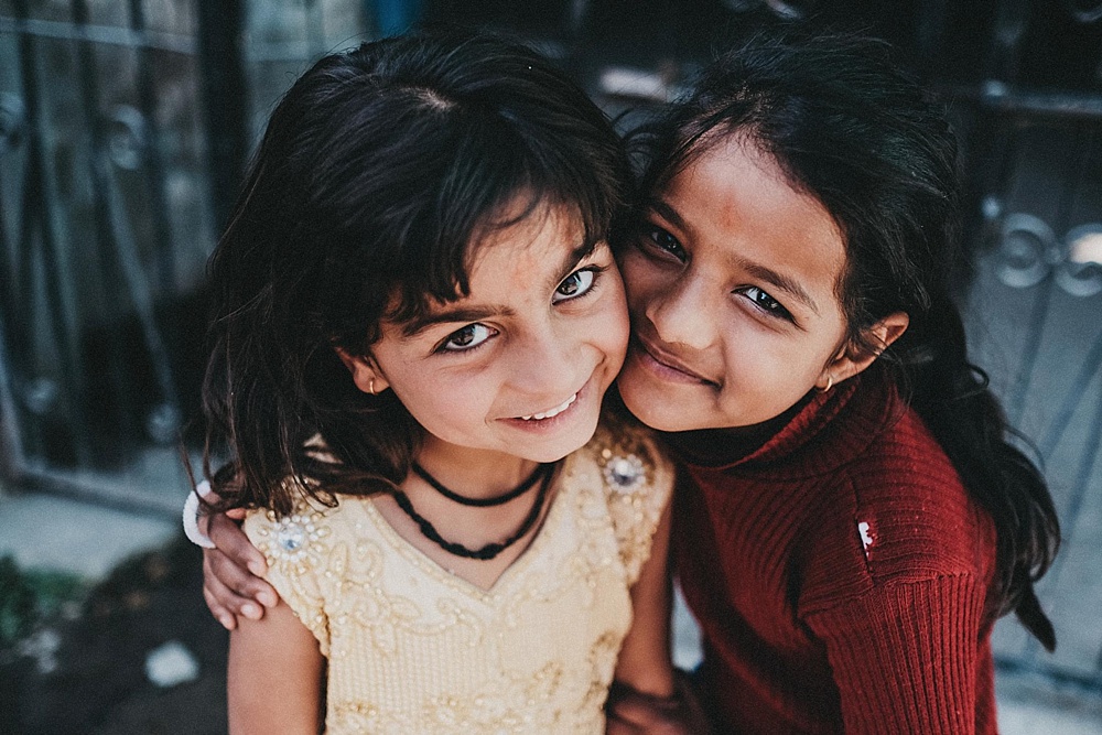 children in rishikesh, india on the street photography 